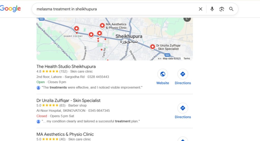 Melasma treatment in sheikhupura